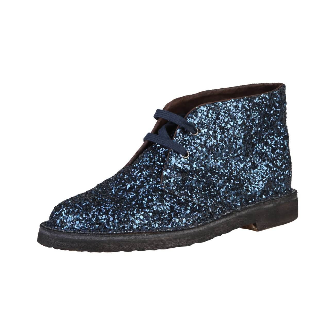 CHAUSSURES EN CUIR BLEU AVEC DES PAILLETTES ANA LUBLIN - 49.90euros
