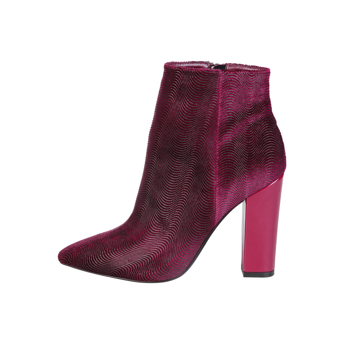 BOTTINES À TALON EFFET MÉTALLISÉ FUCHSIA FONTANA 2.0 - 89.90euros