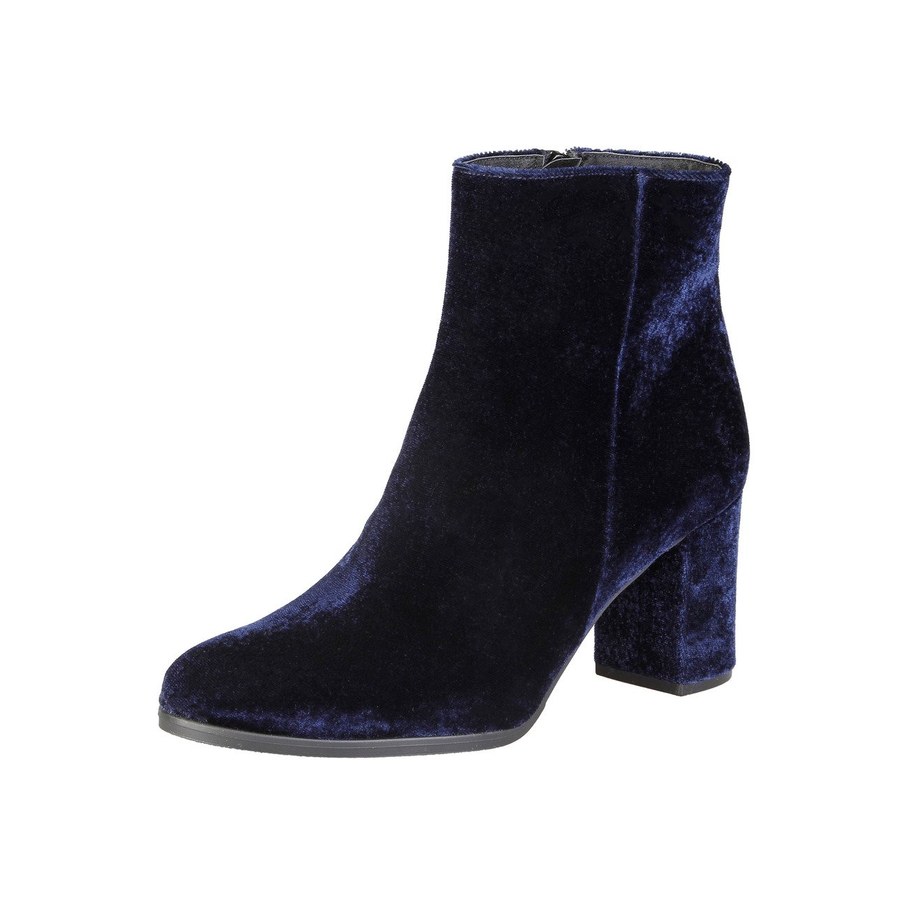 BOTTINES À TALON EN VELOUR BLEU V 1969 - 89.90euros