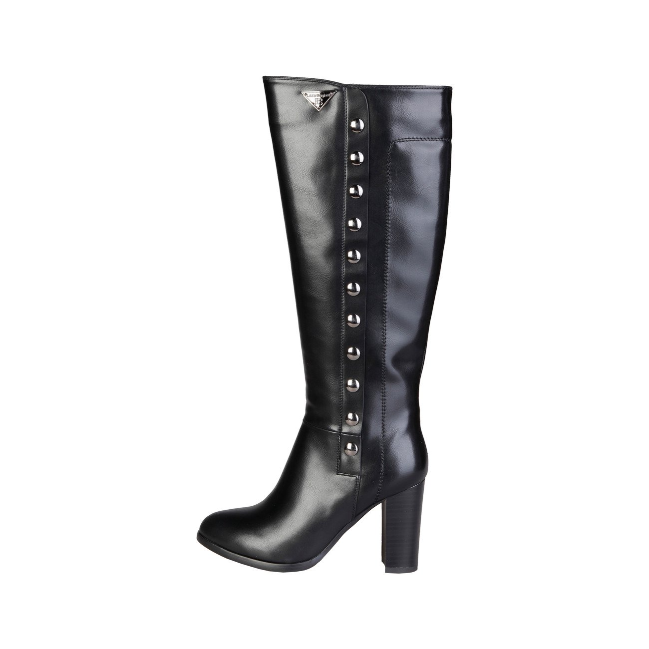 BOTTES NOIRES À TALON DÉTAIL CLOUS MAGALY - 109.90euros
