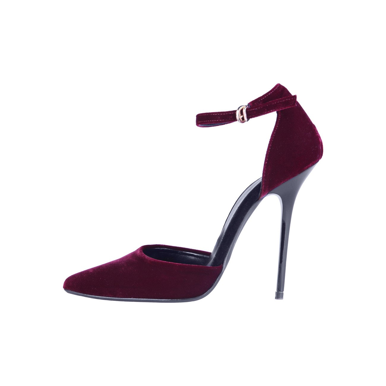 ESCARPINS BORDEAUX EN VELOUR V 1969 - 59.90euros