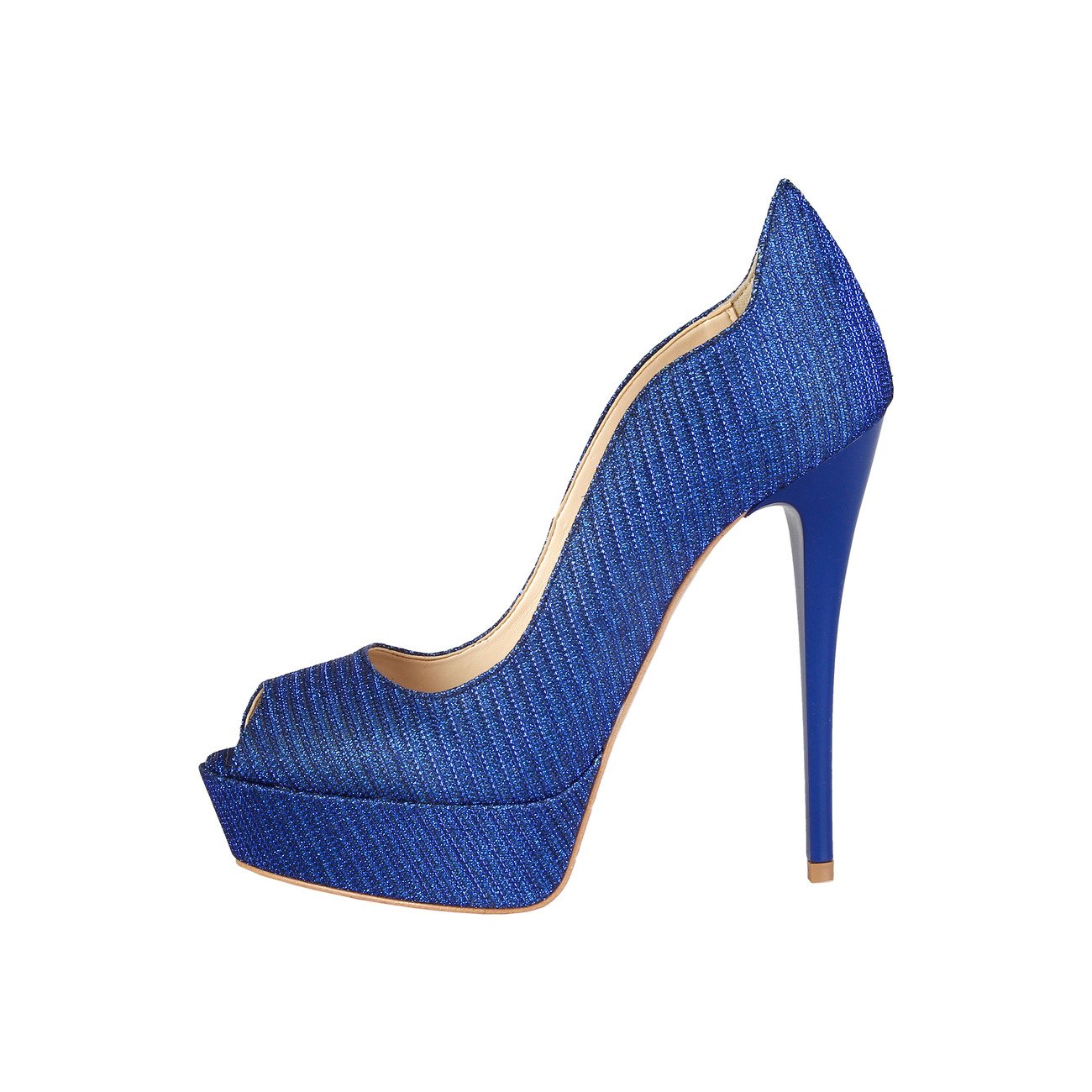 ESCARPINS OPENTOES EN CUIR COULEUR BLEU V 1969 - 49.90euros